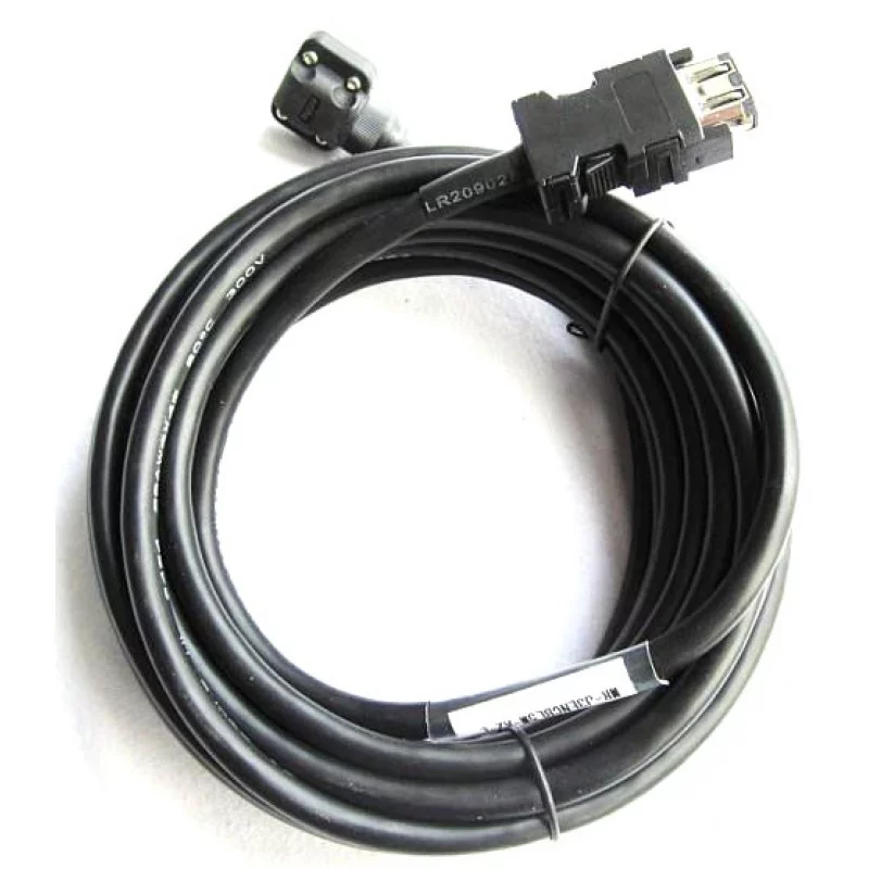 Кабель 10м, выход кабеля в направлении вала двигателя, IP65 MR-PWS1CBL10M-A1-L